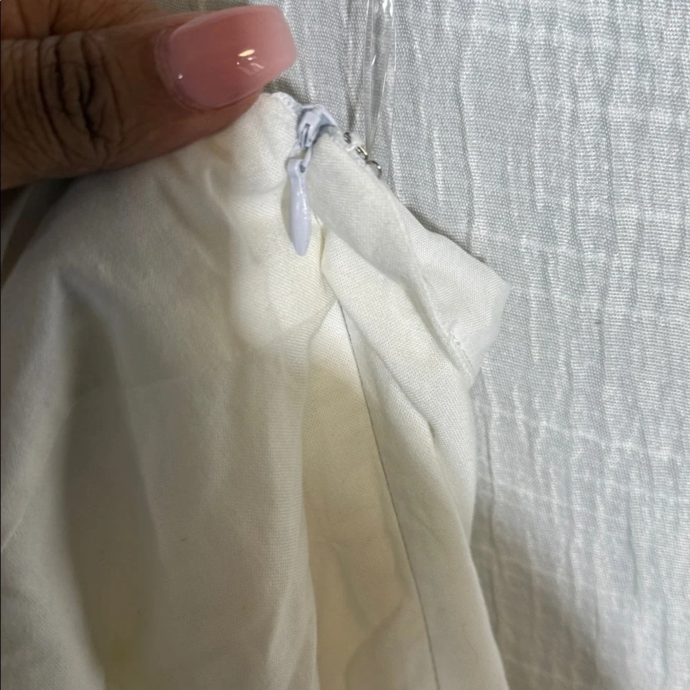 Peppermayo White elijah Mini Dress floral appliqué cotton sz 8 nwt - Picture 9 of 12